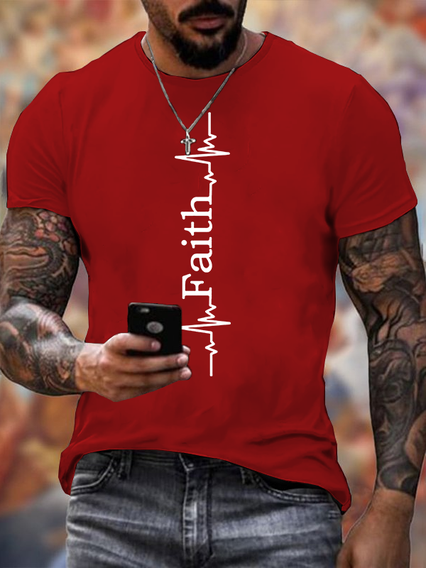 Faith Jesus God Christian Cotton T-Shirt