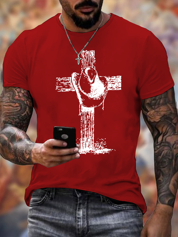 Faithful Rider Jesus God Christian Cotton T-Shirt