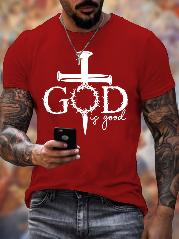 God Is Good Jesus God Christian Cotton T-Shirt