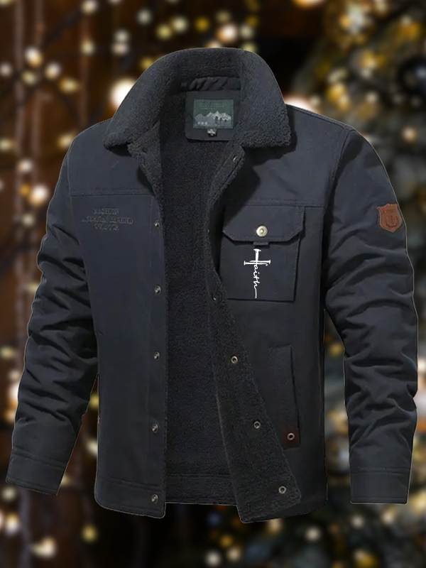 Men's Cross Casual Fleece-Lined Jacket