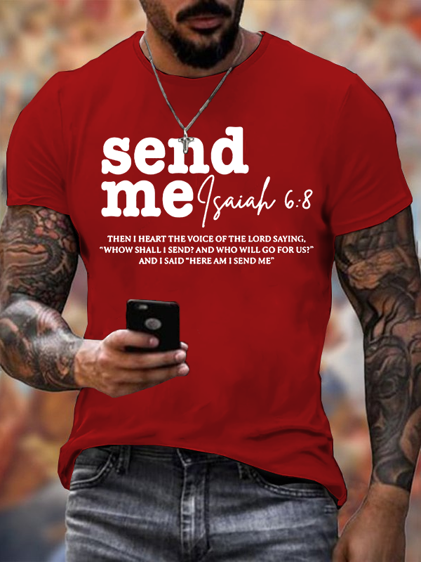  Send Me Jesus God Christian Cotton T-Shirt