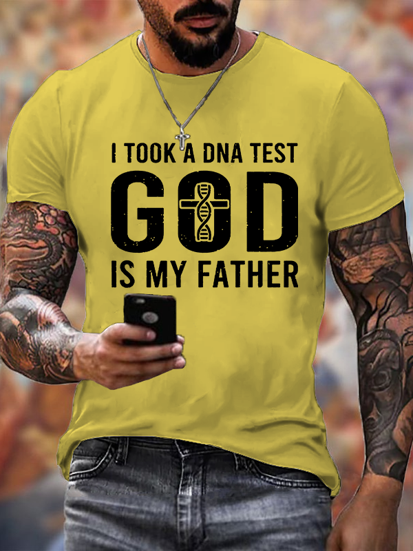 God Is My Father Jesus God Christian Cotton T-Shirt