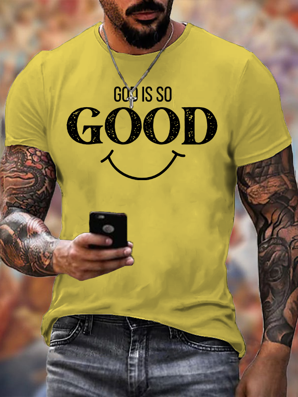 God Is So Good Jesus God Christian Cotton T-Shirt