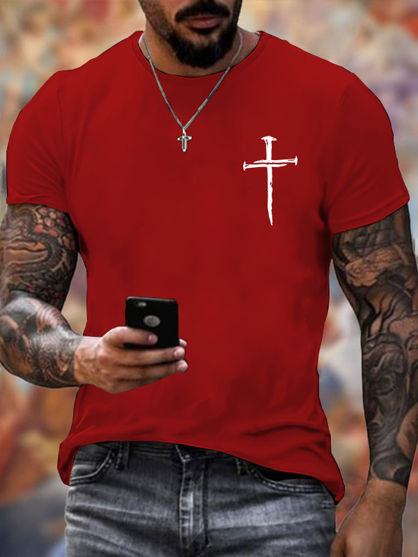 Faith Cross  Jesus God Christian Cotton T-Shirt