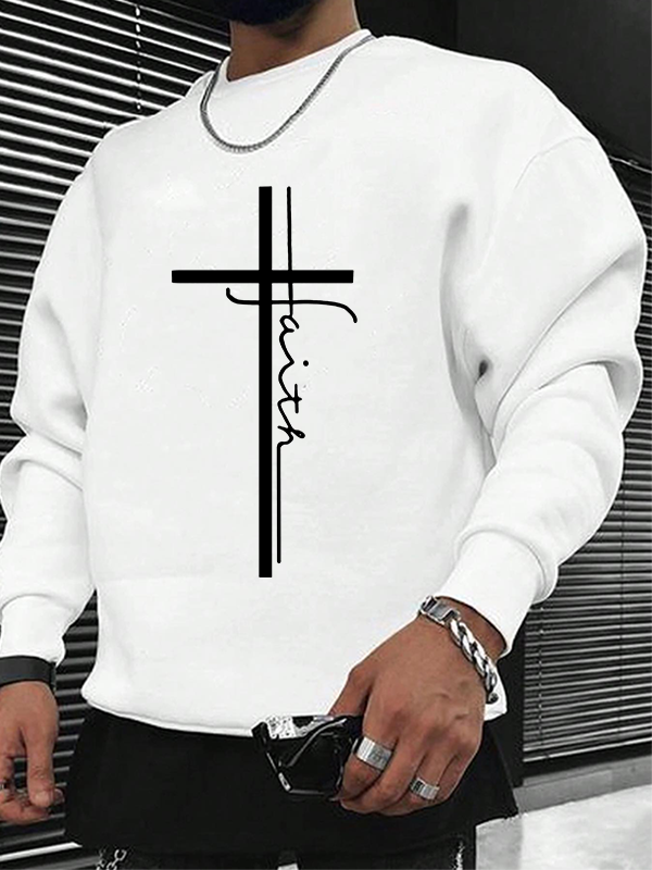 Faith Cross Christian Sweatshirt