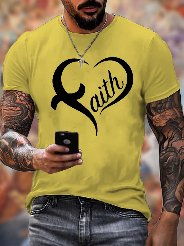 Faith Printed Christian Cotton T-Shirt