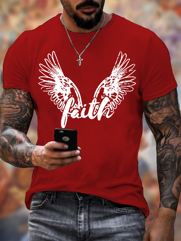 Faith Jesus God Christian Cotton T-Shirt