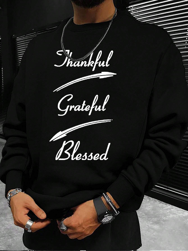 Thankful Grateful Blessed Christian Sweatshirt