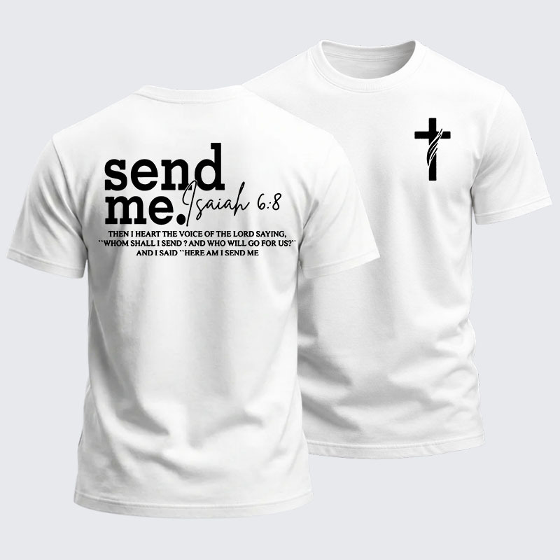 Heavyweight Cotton Tee - Send Me Isaiah 6:8