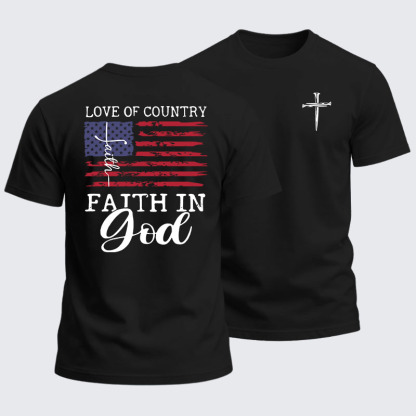 Heavyweight Cotton Tee - Faith In God