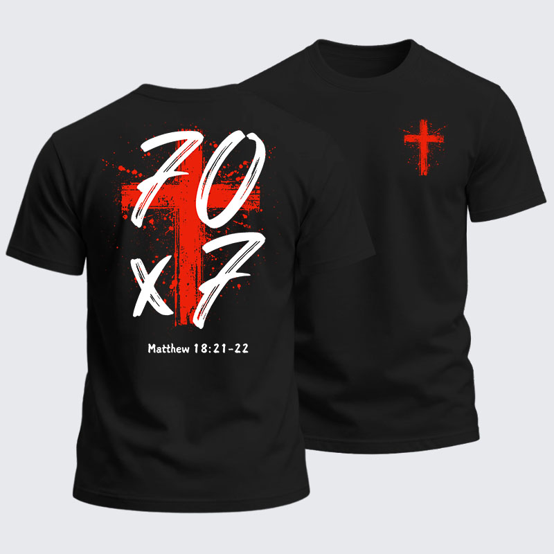 Heavyweight Cotton Tee - Matthew 18:21-22