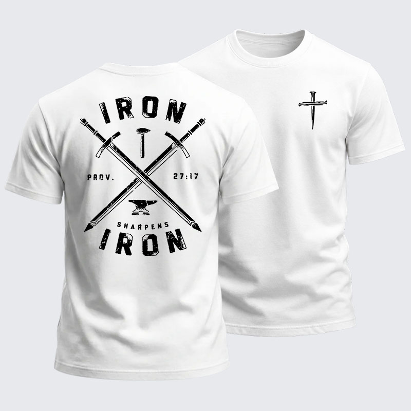 Heavyweight Cotton Tee - Iron Sharpens Iron 