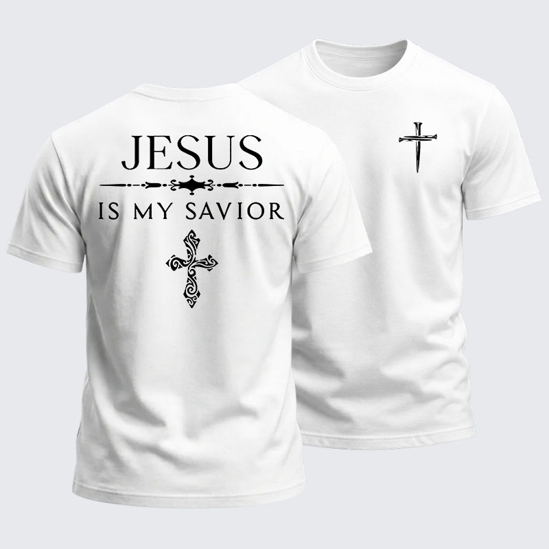 Heavyweight Cotton Tee - Jesus Is My Savior