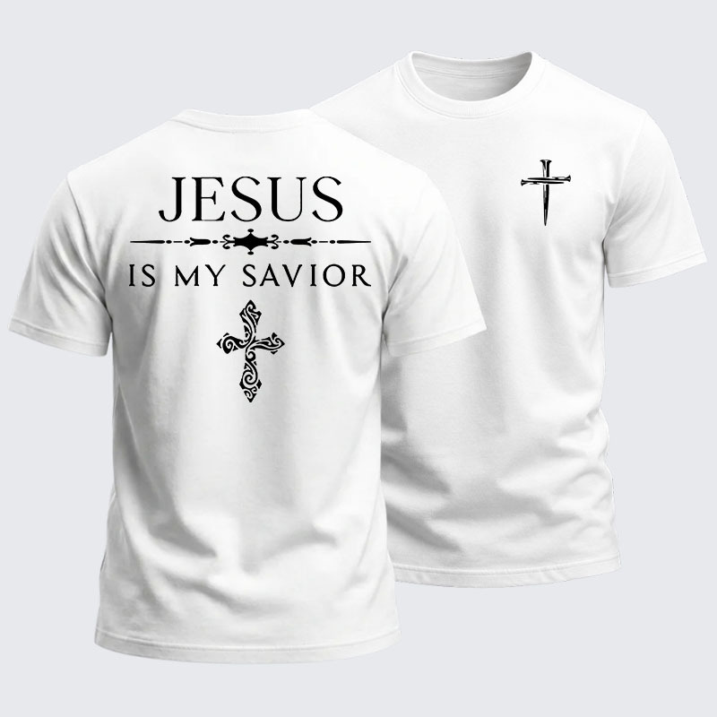 Heavyweight Cotton Tee - Jesus Is My Savior