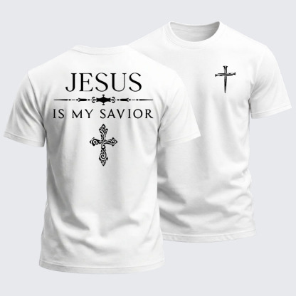 Heavyweight Cotton Tee - Jesus Is My Savior