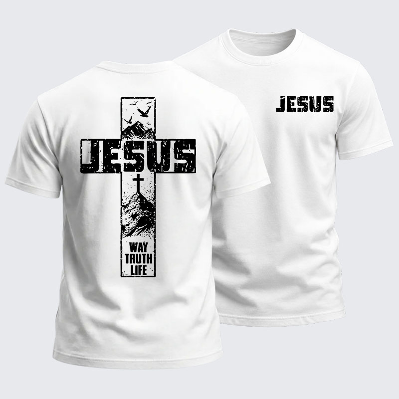 Heavyweight Cotton Tee - The Way, The Truth, The Life