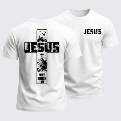 Heavyweight Cotton Tee - The Way, The Truth, The Life