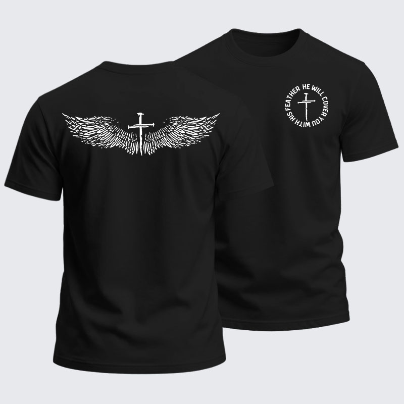 Man Of God Husband Dad Jesus God Christian Cotton T-Shirt