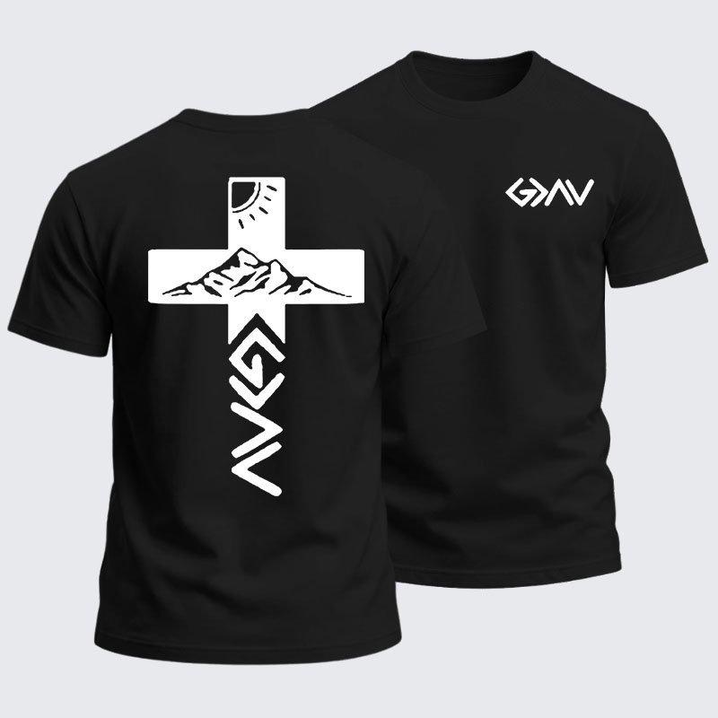 Heavyweight Cotton Tee -God is Greater than the Highs & Lows