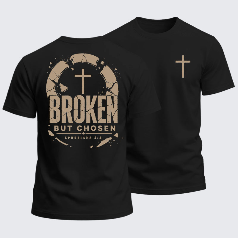 Heavyweight Cotton Tee - Broken But Chosen
