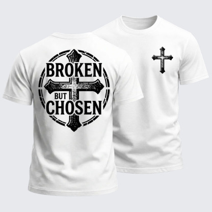 Heavyweight Cotton Tee - Broken But Chosen