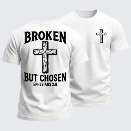 Heavyweight Cotton Tee - Broken But Chosen