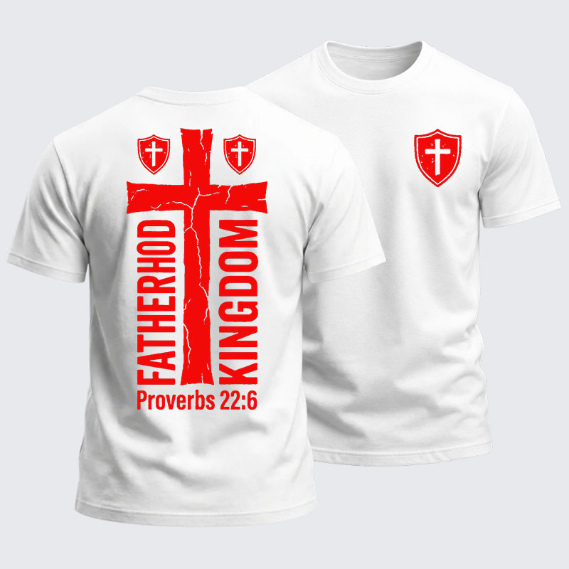Heavyweight Cotton Tee - Fatherhood is Kingdom Work