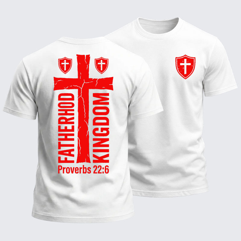 Heavyweight Cotton Tee - Fatherhood is Kingdom Work