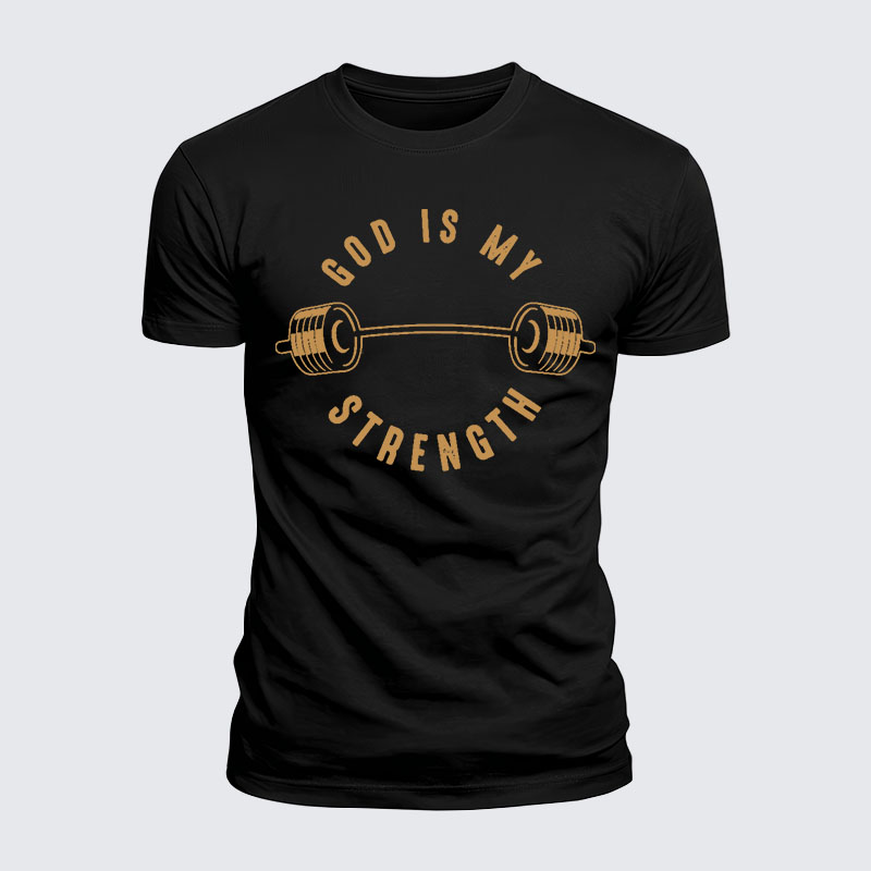 Luxe Mercerized Cotton Tee - God Is My Strength