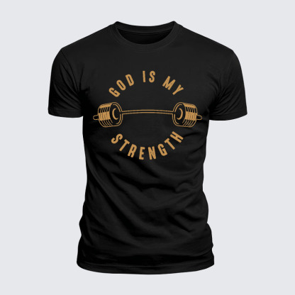 Luxe Mercerized Cotton Tee - God Is My Strength