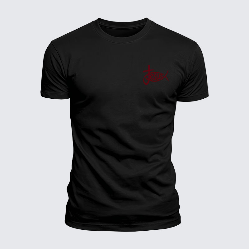 Luxe Mercerized Cotton Tee - Christian Jesus Cross