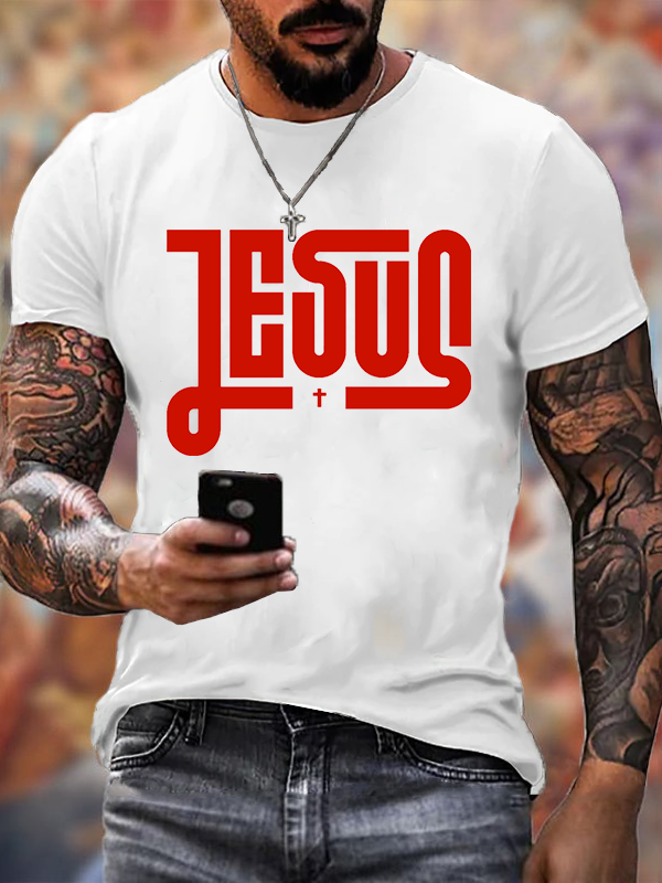 Jesus Cross  Jesus God Christian Cotton T-Shirt
