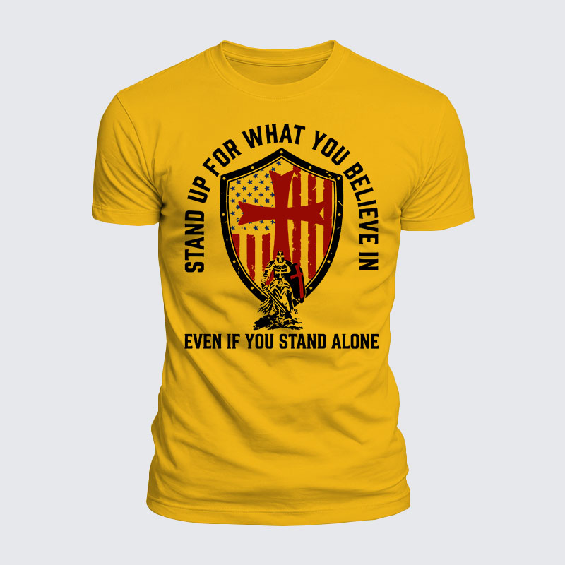 Luxe Mercerized Cotton Tee - Stand Up For What You Believe