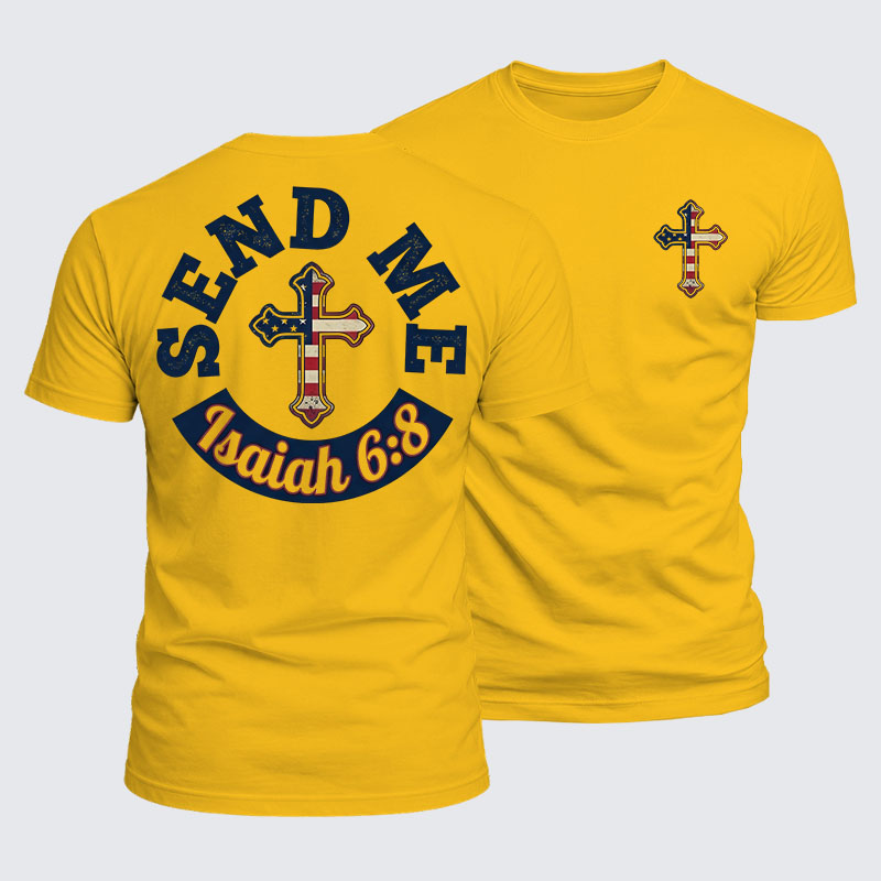 Luxe Mercerized Cotton Tee - Isaiah 6:8 - SEND ME