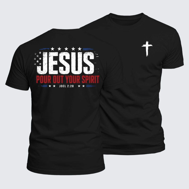 Luxe Mercerized Cotton Tee - Jesus Pour Out Your Spirit