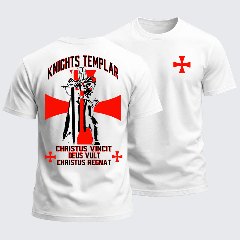 Heavyweight Cotton Tee - Knights Templar Crusader