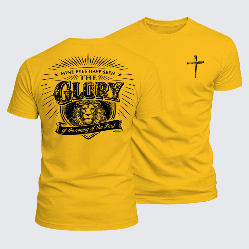 Luxe Mercerized Cotton Tee - Mine Eyes Have Seen The Glory 
