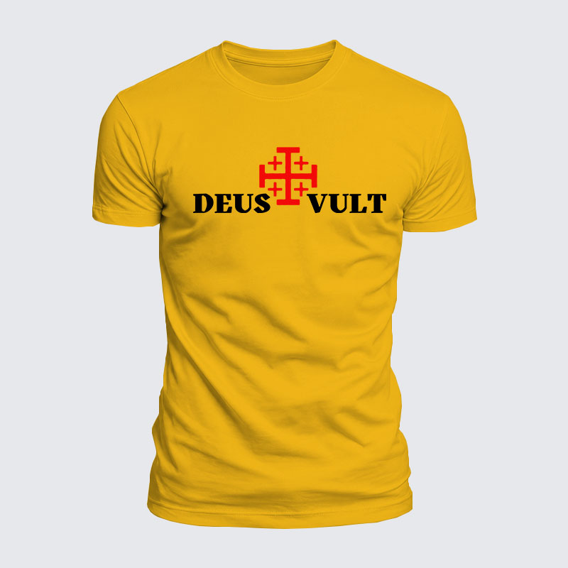 Luxe Mercerized Cotton Tee - Deus Vult 