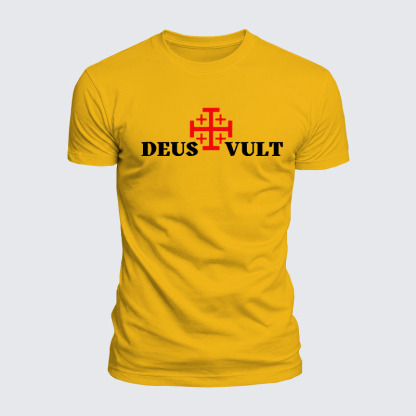 Luxe Mercerized Cotton Tee - Deus Vult 