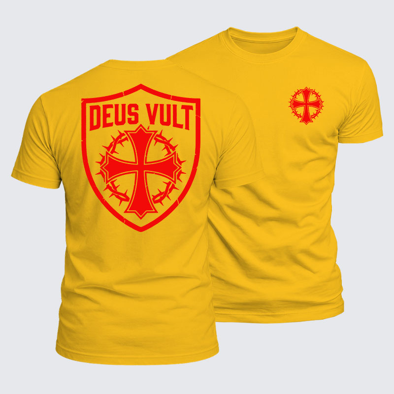 Luxe Mercerized Cotton Tee - Deus Vult 