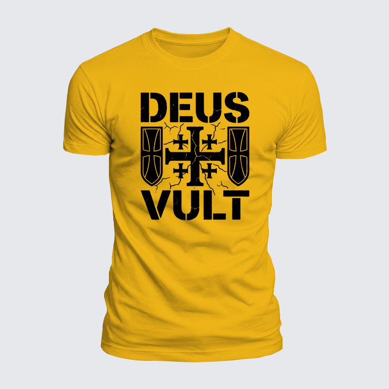 Luxe Mercerized Cotton Tee - Deus Vult 