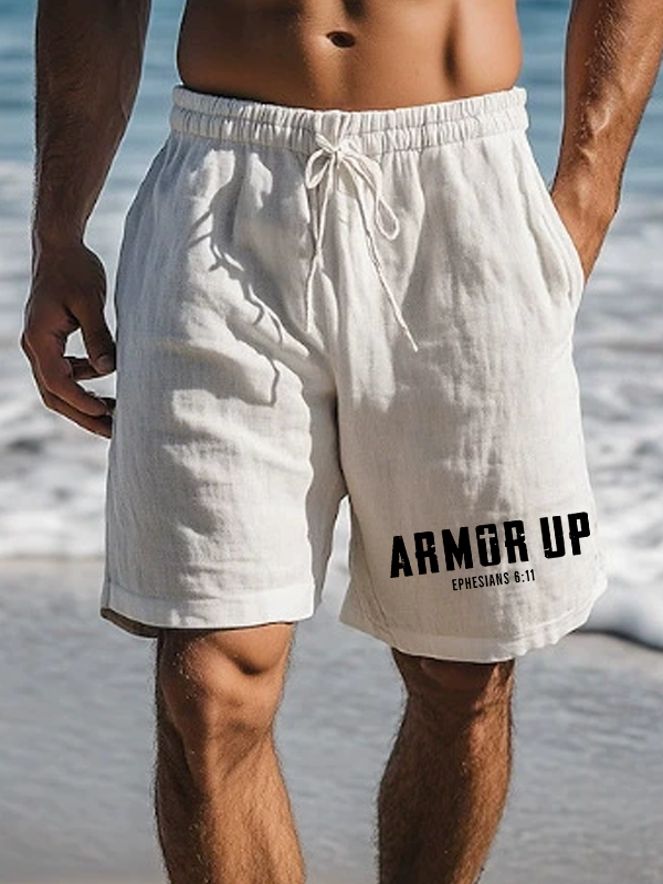 Men's Armor Up Christian Beach Shorts