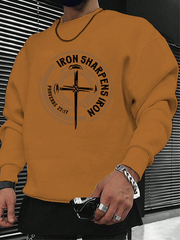 Iron Sharpens Iron - Proverbs 27:17 Christian Sweatshirt