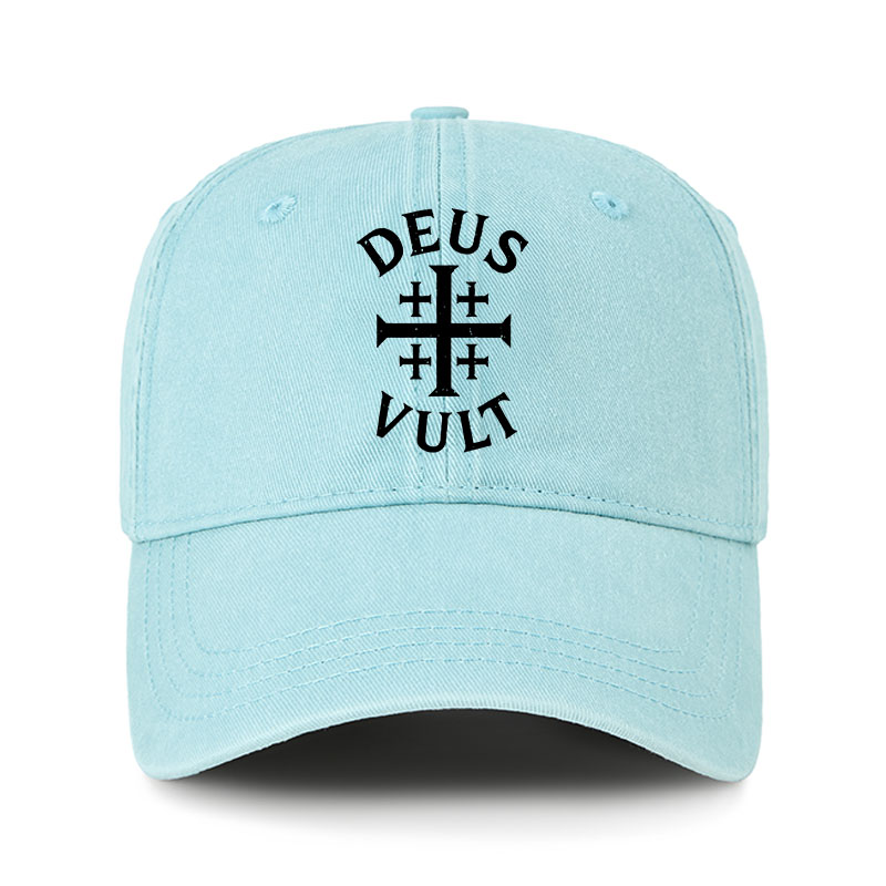 Heritage Washed Cap-Deus Vult
