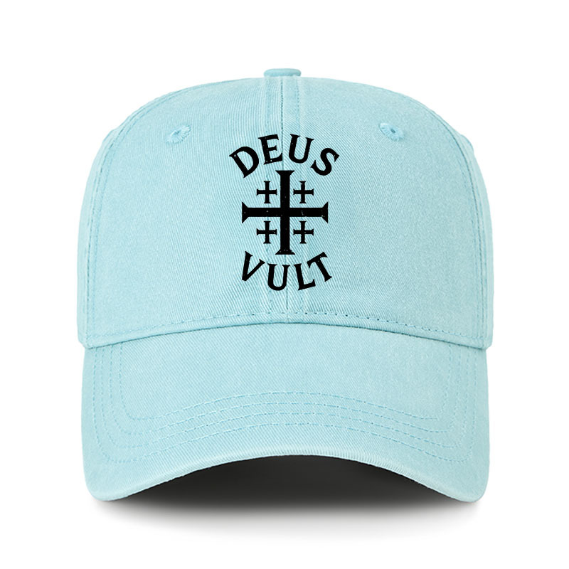 Heritage Washed Cap-Deus Vult