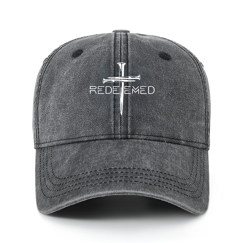 Heritage Washed Cap - Cross Nails Redeemed