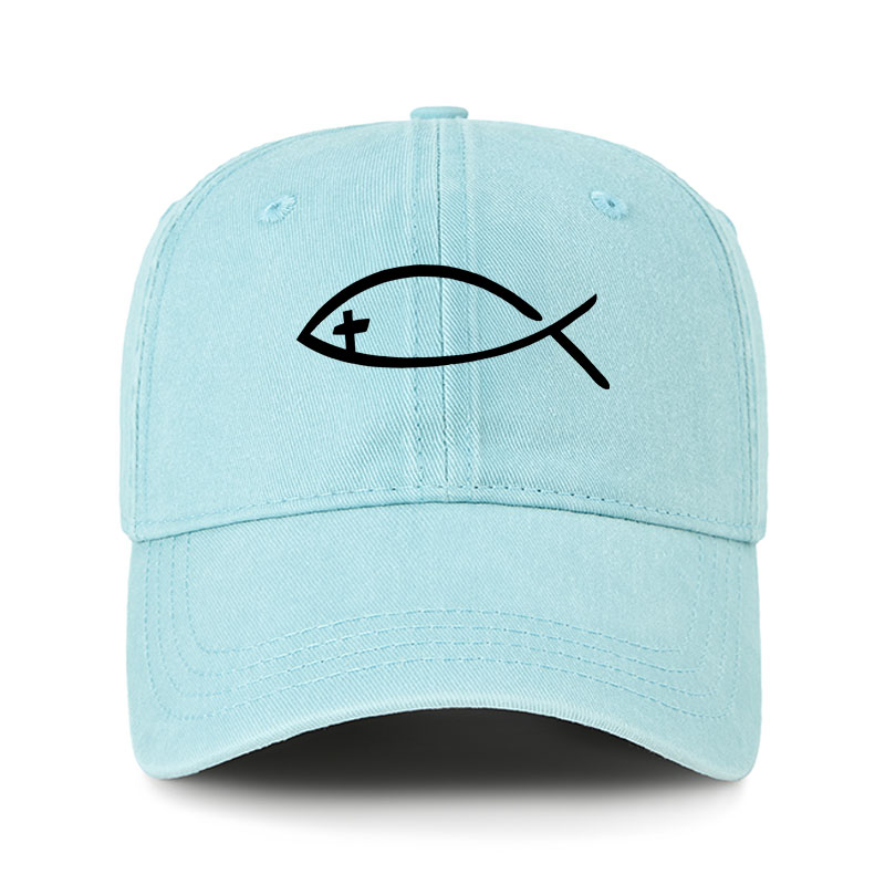 Heritage Washed Cap - Jesus Fish Christ 