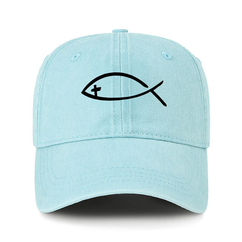 Heritage Washed Cap - Jesus Fish Christ 