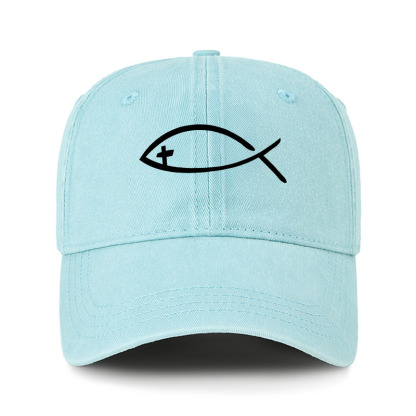 Heritage Washed Cap - Jesus Fish Christ 