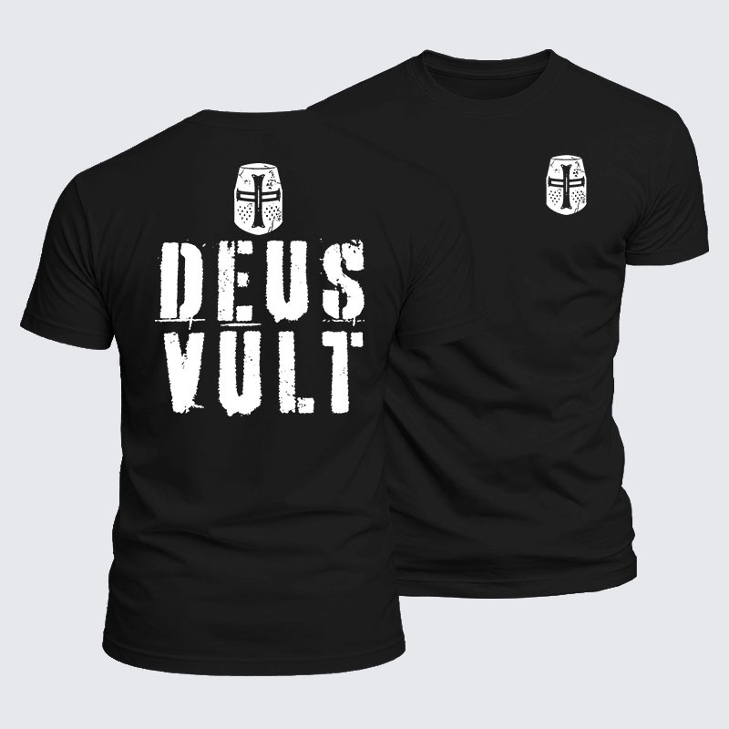 Man Of God Husband Dad Jesus God Christian Cotton T-Shirt